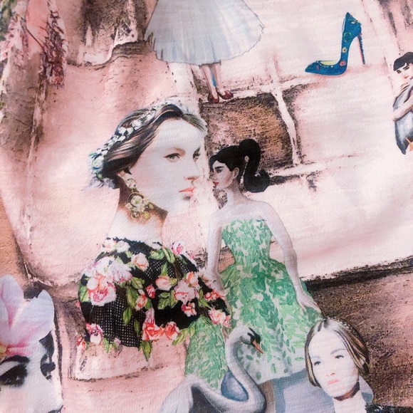 Super rare Tatyana Leading Ladies of Film Novelty Print Dress - Picture 10 of 13